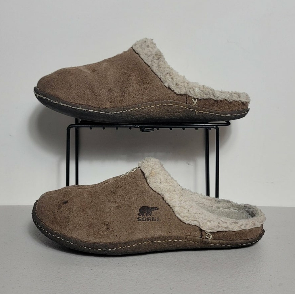 Sorel ♡ Womens Nakiska NL 1612-051 Brown Slip On Casual Slide Slipper Size US 7